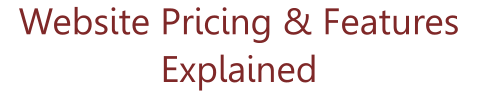 Website Pricing & Features Explained